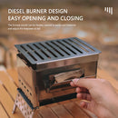 Mini Portable Camping Stove Lightweight Fire Wood Heater with Bag for Picnic BBQ