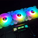 COOLMOON RGB Controller 4Pin PWM 5V 3Pin ARGB Fan Remote Control (Black) Newly