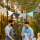 Blue Gray Pennant INS Nordic Cotton Fabric Flags Baby Show Party Event Supplies