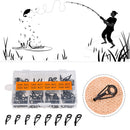80pcs/Box Fishing Rod Guide Tip Multi-Size Sea Rods Guide Ring Fishing Tools