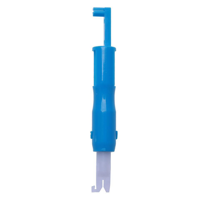 Sewing Machine Tools Compact Manual Needle Threader Embroidery Tool (Blue) Newly