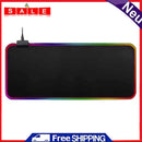 LED RGB Lighting Mouse Pad Rubber Large Gaming Mice Mat for Desktops/Laptops