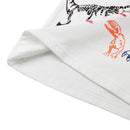 Loose Long Sleeve T-shirt Boys Autumn Kids O-Neck Letters Tops(White 6-7Y)