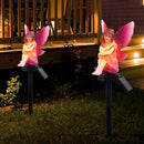 LED Solar Light Flower Fairy Lawn Stake Outdoor Garden Landscape Light (A) Newly