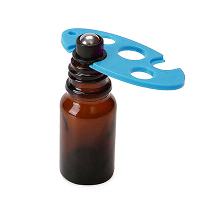 Plastic Essential Oil Opener Refillable Bottles Roller Ball Cap Remover (A)