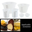6pcs Silicone Non-Slip Crafting and Craft Tool Measuring Mug Set