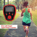 0-99999 Finger Counter LED Night Luminous Electronic Tally Counter (Red)