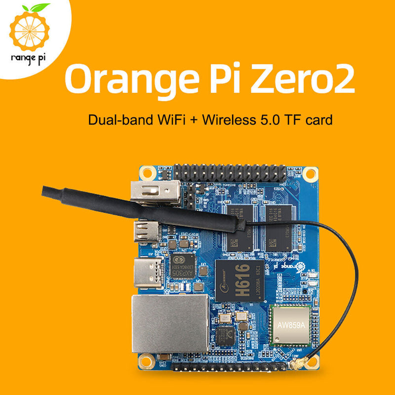 Orange Pi Zero 2 1GB Quad-Core Dual-Band WIFI Board for Android 10/Ubuntu/Debian