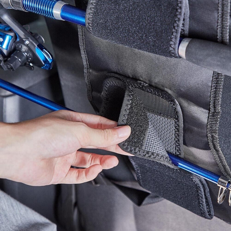 2pcs Vehicle Fishing Rod Holder Carrier Car Interior Tie Strap Tackle Storage