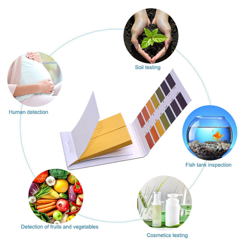 PH Test Strip Paper Cosmetic Aquarium PH Litmus Indicator Paper Card (5pcs)