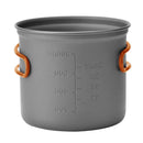 DS-101 Outdoor Camping Cookware Set Portale Orange Handle Tableware Pot