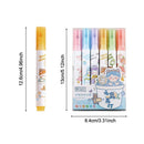 Creative Stationery Highlighter Pen Set Eye Care Key Points Markers Color Pen