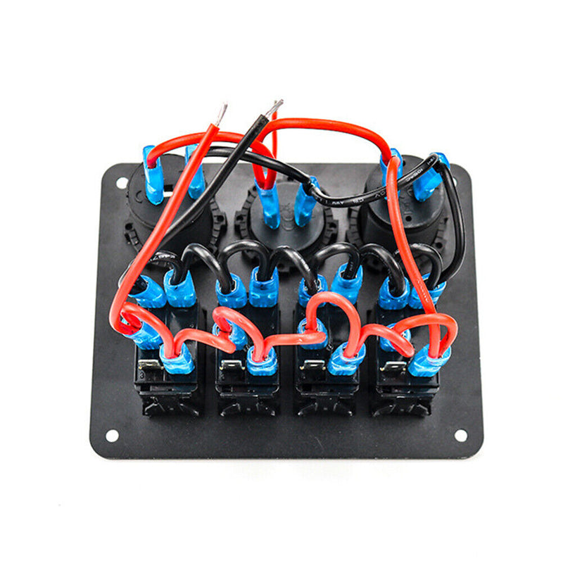 Rocker Switch Panel Outlet Combination Switches Lighter Socket Circuit Breaker