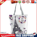 Tower flowers Printed large-capacity one-shoulder handbag