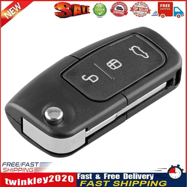 433MHz 4D63 Chip 3 Button Folding Remote Key Fob for Focus Mondeo Fiesta Newly