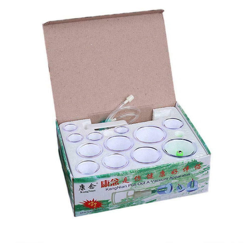 12pcs Cupping Vacuum Massage Cups Set Therapy Health Acupuncture Chinese B8G7