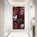 Cross and Dove on Flowers Oil Paint By Numbers DIY Frameless Drawing for Ad