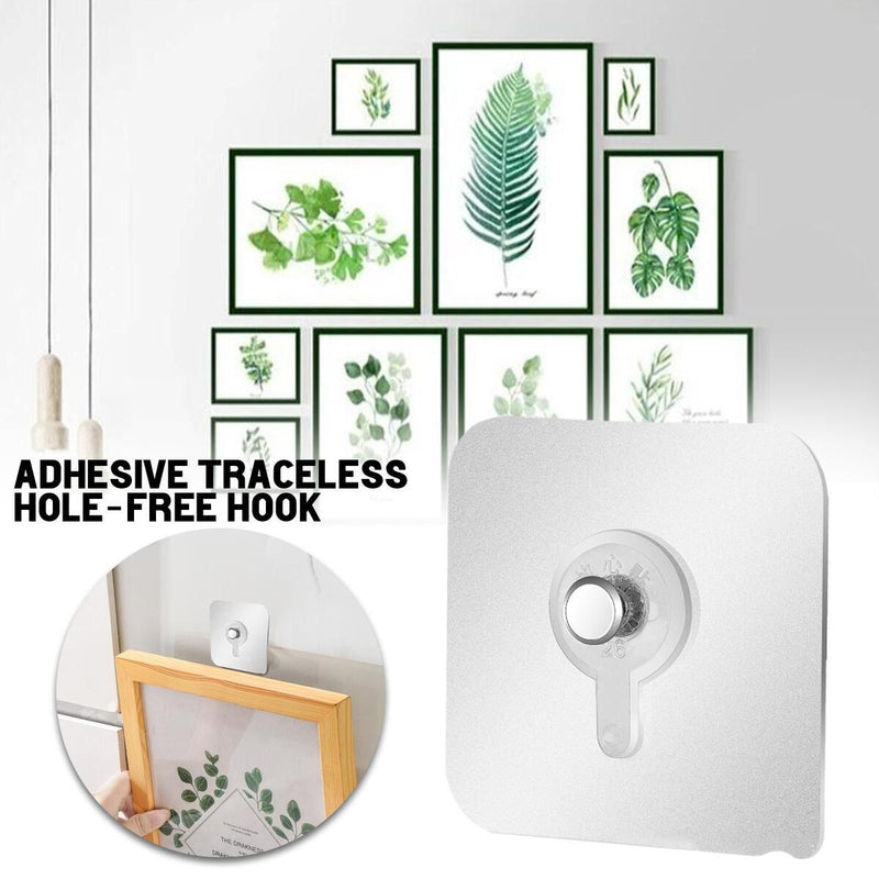 Adhesive Wall Hooks Damage-Free Self Adhesive Hooks for Bathroom Kitchen Wall_