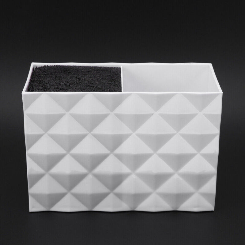 Hairdressing Scissors Holder Stand Salon Hair Clips Comb Holder (White) Newly