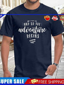 #A And So The Adventure Begins Camping Men T-Shirt