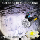7LED+COB Portable Flashlight USB Rechargeable Camping Torch Searchlight Newly