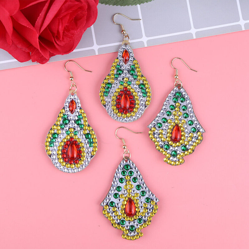 DIY Diamond Painting Earrings Double-sided Irregular Drop Earrings (RZ020) Newly