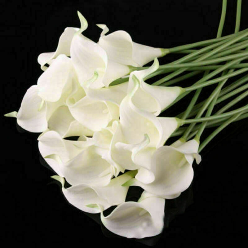 Weiß künstliche Calla-Lilie blüht Blumenstrauß Garden Home Y5R4 Hochze W9U5 O2K9