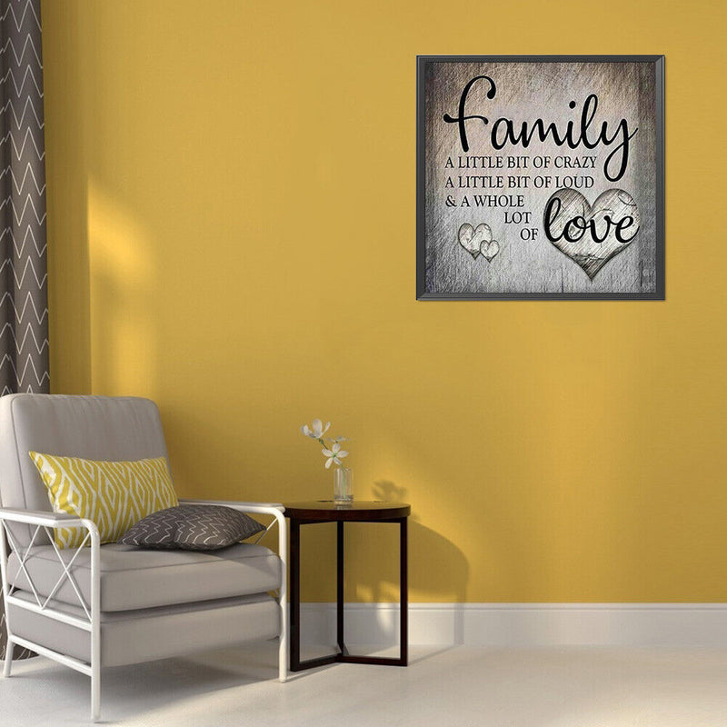 5D Diamond Painting Kit DIY Family Love Full Square Drill Mosaic Wall Picture