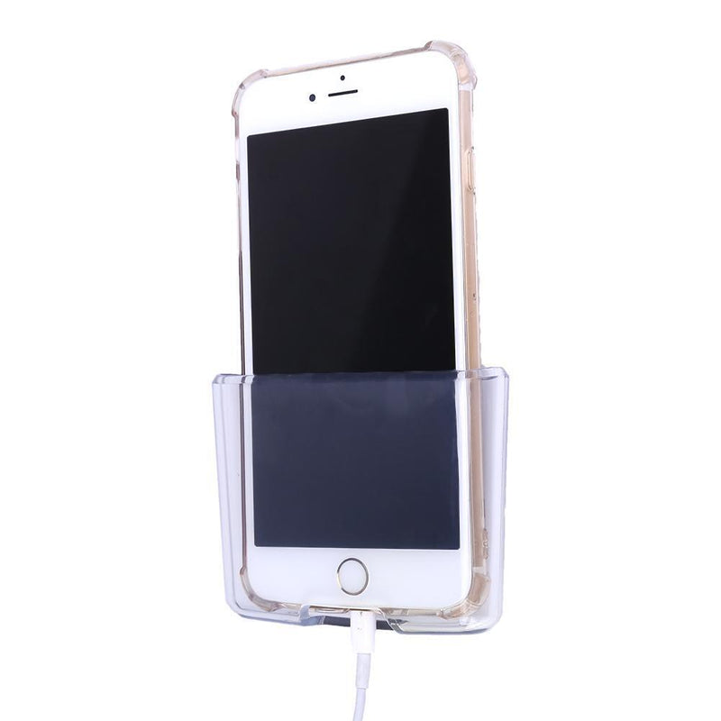 Car Universal Phone Holder Transparent Storage Car Mobile Phone Charge Box