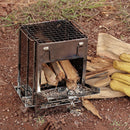 Mini Outdoor Wood Stove Portable Camping Picnic BBQ Folding Cooking Grill