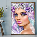 Full Embroidery Stamped European Beauty DIY 11CT Cotton Thread Cross Stitch Kit
