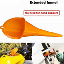 Motorcycle Car Long Mouth Funnel Plastic Refueling Oil Filling Liquid Spout O5V9