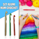 12mm 15mm Aluminum Alloy Crochet Hook Set Large Thick Sewing Needles (3pcs)