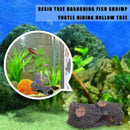 Aquarium Hide Fish Cave Ornament Hide Hollow Tree Hiding P4Z0 Decoration I6N0