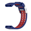 Silicone Watch Band for Polar V800 Replacement Wrist Strap (Blue Red) Newly