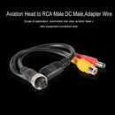 M12 4Pin Aviation Head to RCA Female DC Male Extension Cable Adapter (B)