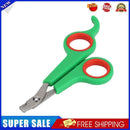Stainless Steel Pet Nail Toe Scissors Dog Cat Claw Grooming Clipper (Green)