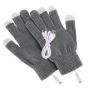 USB Electric Heating Gloves Comfortable Heated Gloves Hand Warmer (Black)