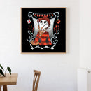 Full Round Drill Diamond Painting 5D Cartoon Skeleton Art Rhinestone Drawing
