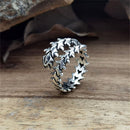 Metal Coiled Bone Hip Hop Open Rings Centipede Ring Hip Hop Punk Style