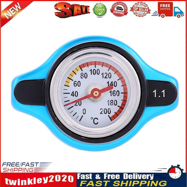 Small Head Car Radiator Cap Water Temp Meter Thermostatic Gauge (1.1Bar) Newly