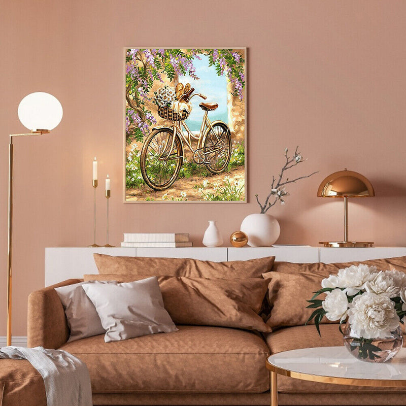 DIY Diamond Painting Bicycle Full Square Diamond Mosaic Wall