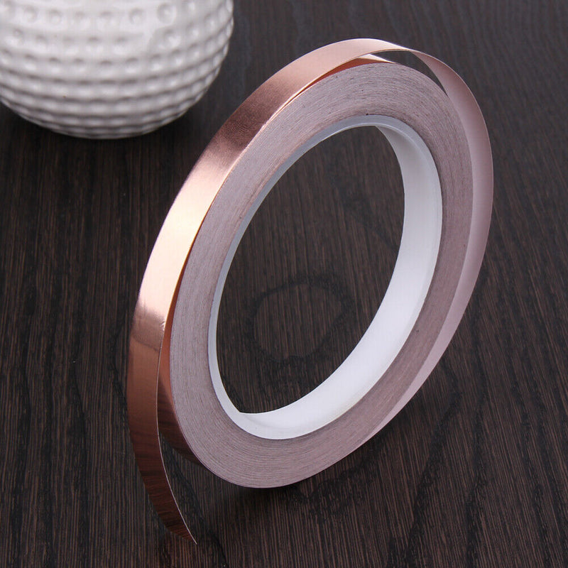 1 Roll 20M 10mm Single Copper Film Tape Conductive Adhesive EMI Shield
