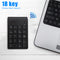 Mini Bluetooth-compatible Numeric Keypad Wireless Number Pad 18 Keys Keyboa