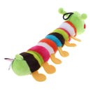 Pets Toys Cute Longworm Shape Plush Sound Squeaker Chew Bite Toys(Green)