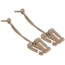 5pcs Molle Backpack Carabiner EDC Elastic Rope Webbing Fix Buckle (Sand) Newly