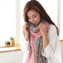 Lady Long Voile Women Dot Scarves Large Wraps Stole Neck Shawl
