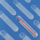 Can Be Hung Solid Color Round Frosted Plastic Translucent Pencil Bag Pen Pouch
