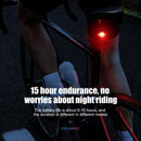Waterproof USB LED Rear Tail Bike Light Bicycle Cycling Sports Lamp w/2 Battery