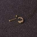 Cz Zircon Cartilage Earring Stainless Steel Piercing Jewelry Barbell Ear Studs